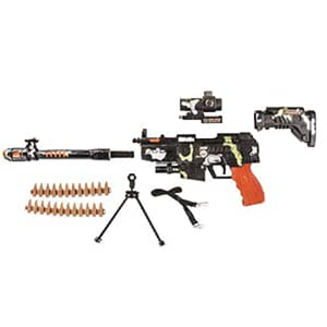 تفنگ اسباب بازی مسلسل لیزری ارتشی (machin gun)_اسباب بازی